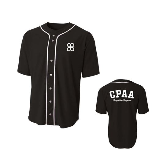 CPAA Full Button Stretch Mesh Baseball Jersey