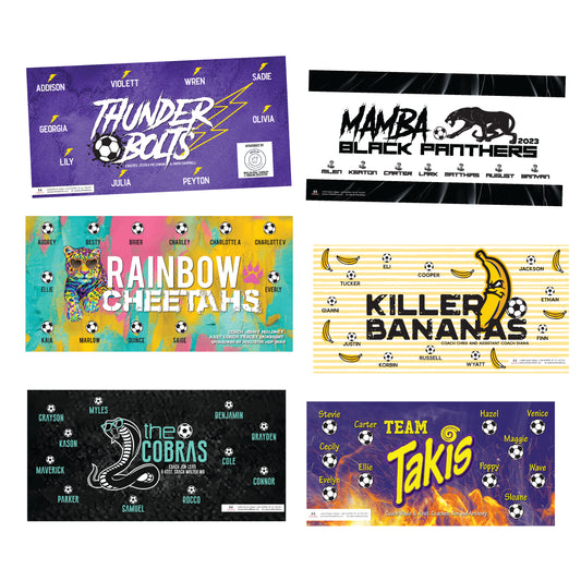 5' x 3' Custom Sports Vinyl Team Banners