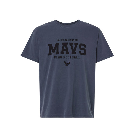LCC Flag Football 2026- Unisex MAVs Tee (Washed Navy)