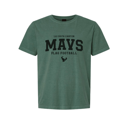LCC Flag Football 2026- Unisex MAVs Tee (Washed Pine)