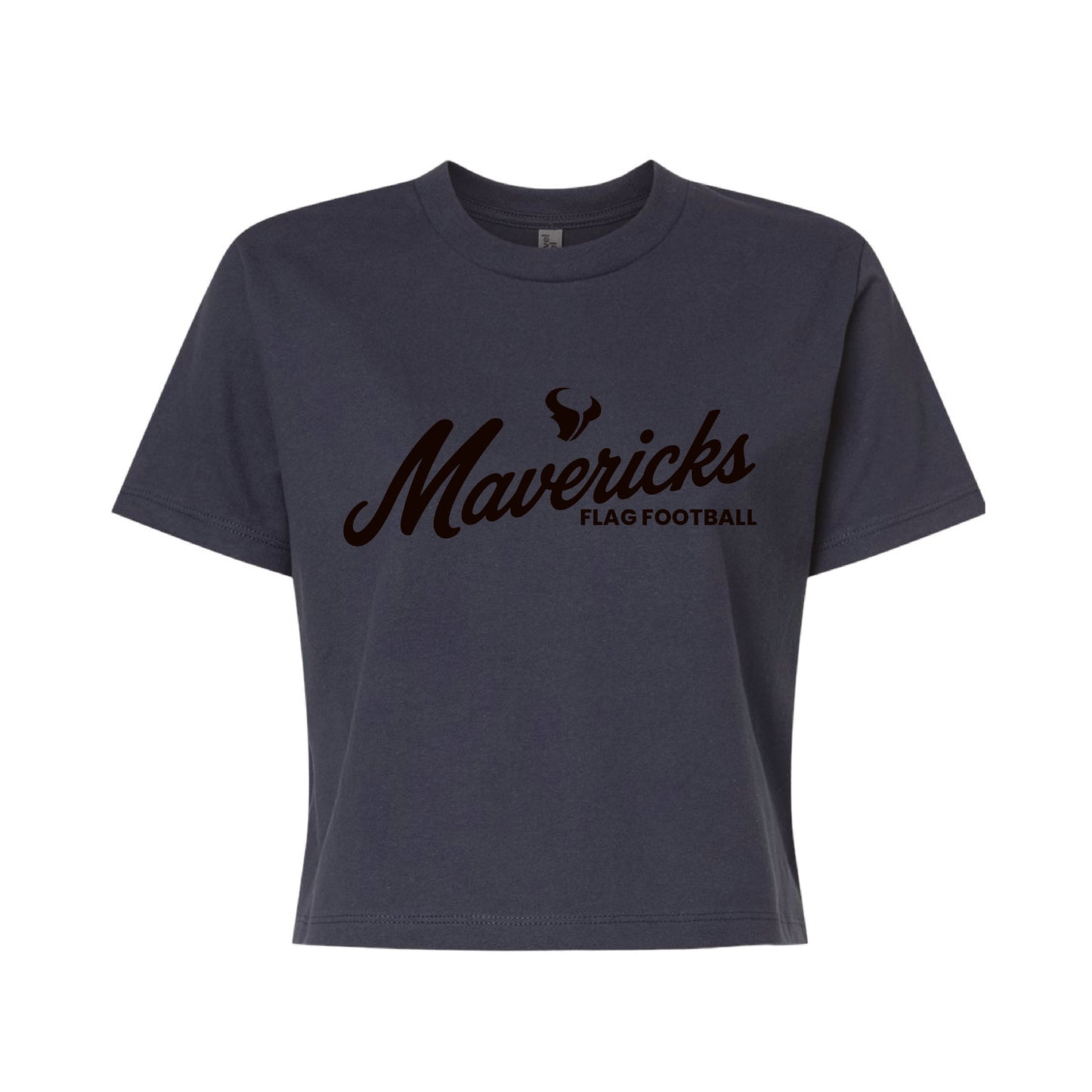 LCC Flag Football 2026- Ladies Mavericks Boxy Tee (Harbor Blue)
