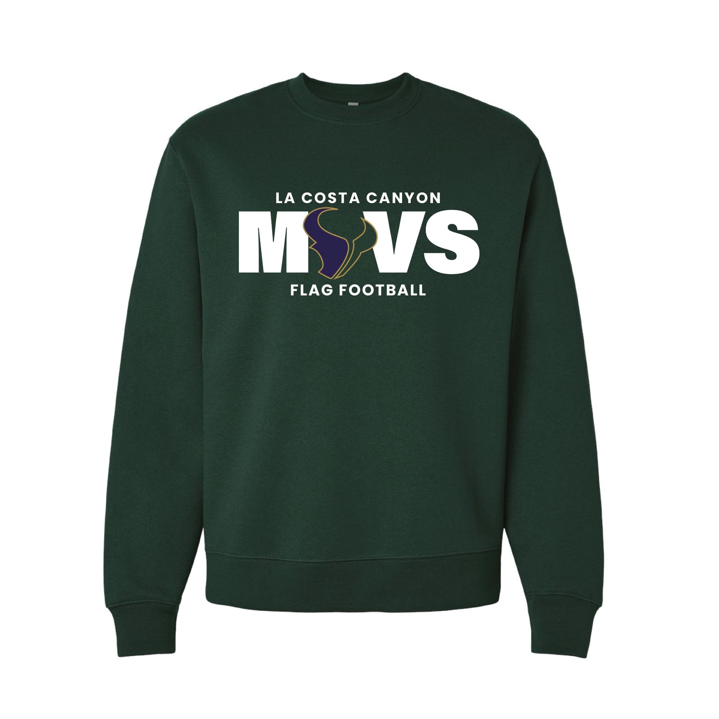 LCC Flag Football- 2026- MAVS Crewneck (Alpine Green)