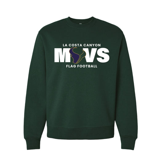 LCC Flag Football- 2026- MAVS Crewneck (Alpine Green)