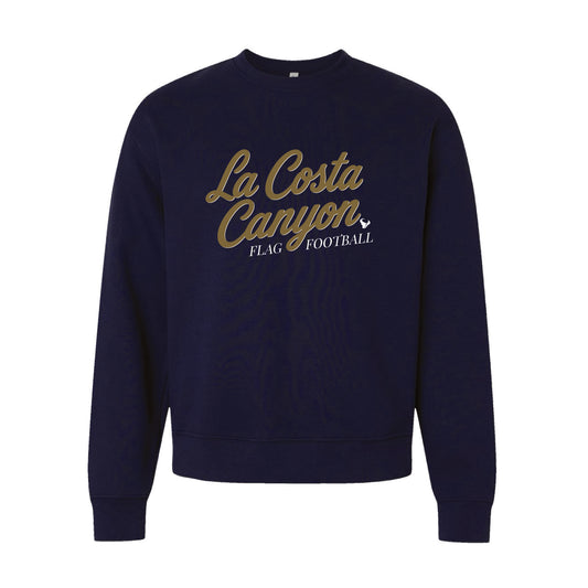 LCC Flag Football- 2026- MAVS Crewneck (Navy)