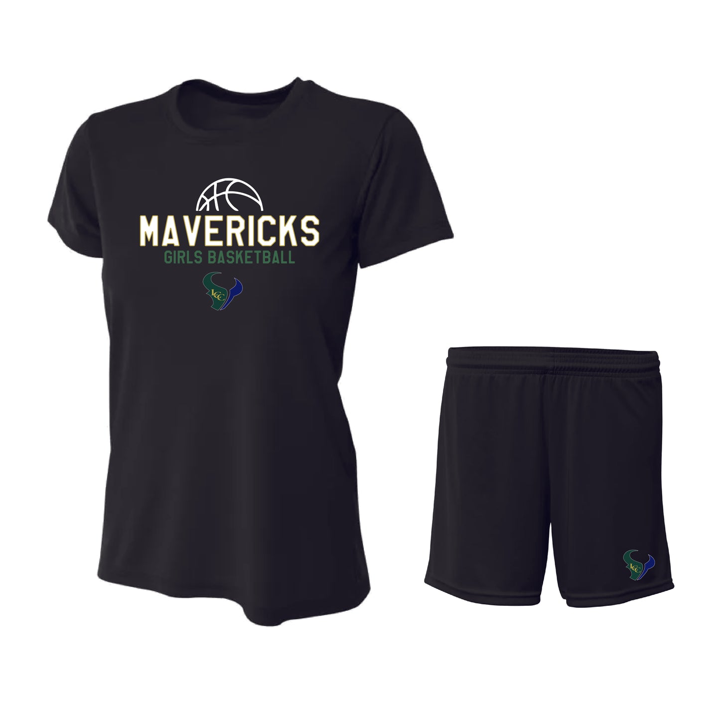 LCC Girls Basketball Practice Jersey Set (Black)