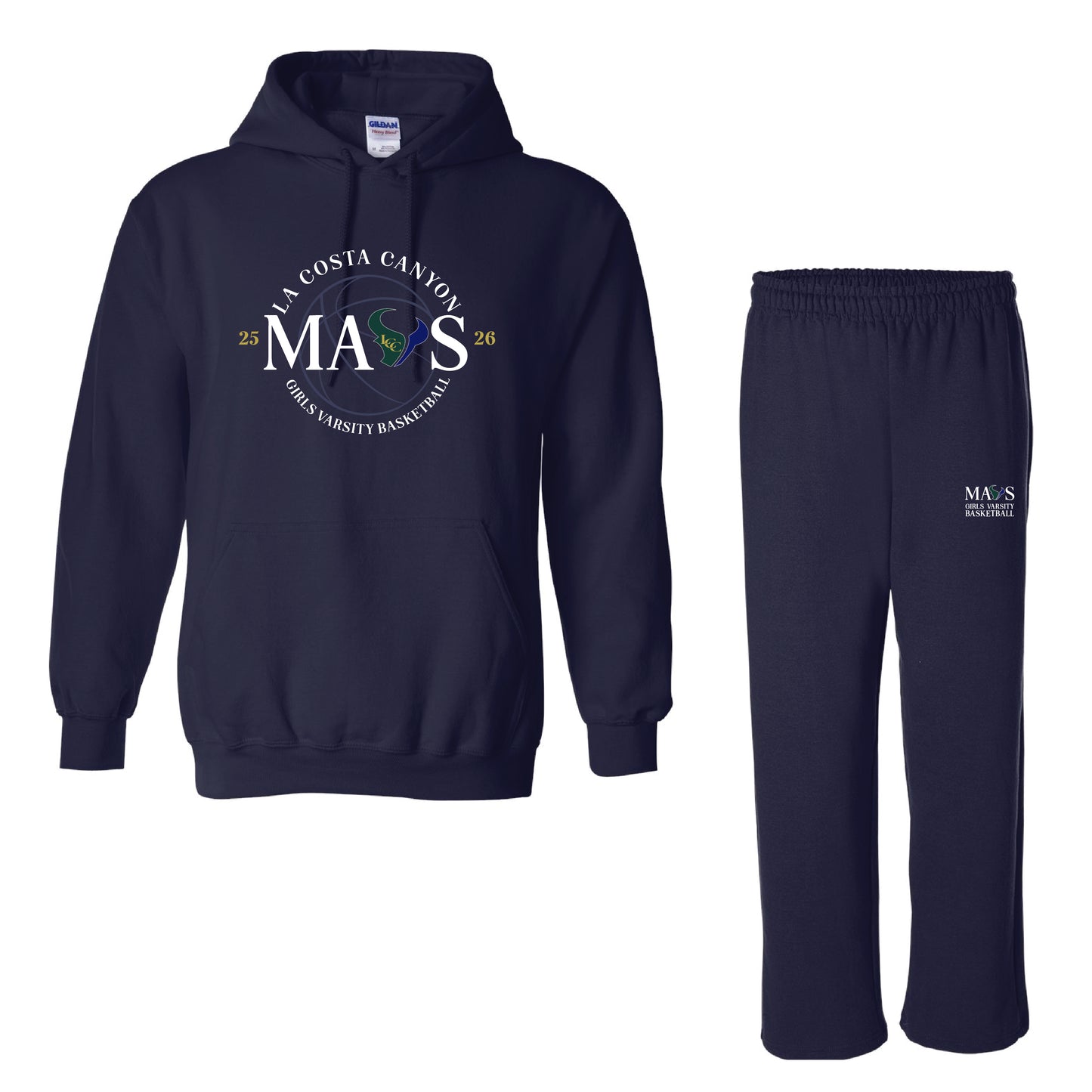 LCC Girls VARSITY Basketball Sweatsuit Set