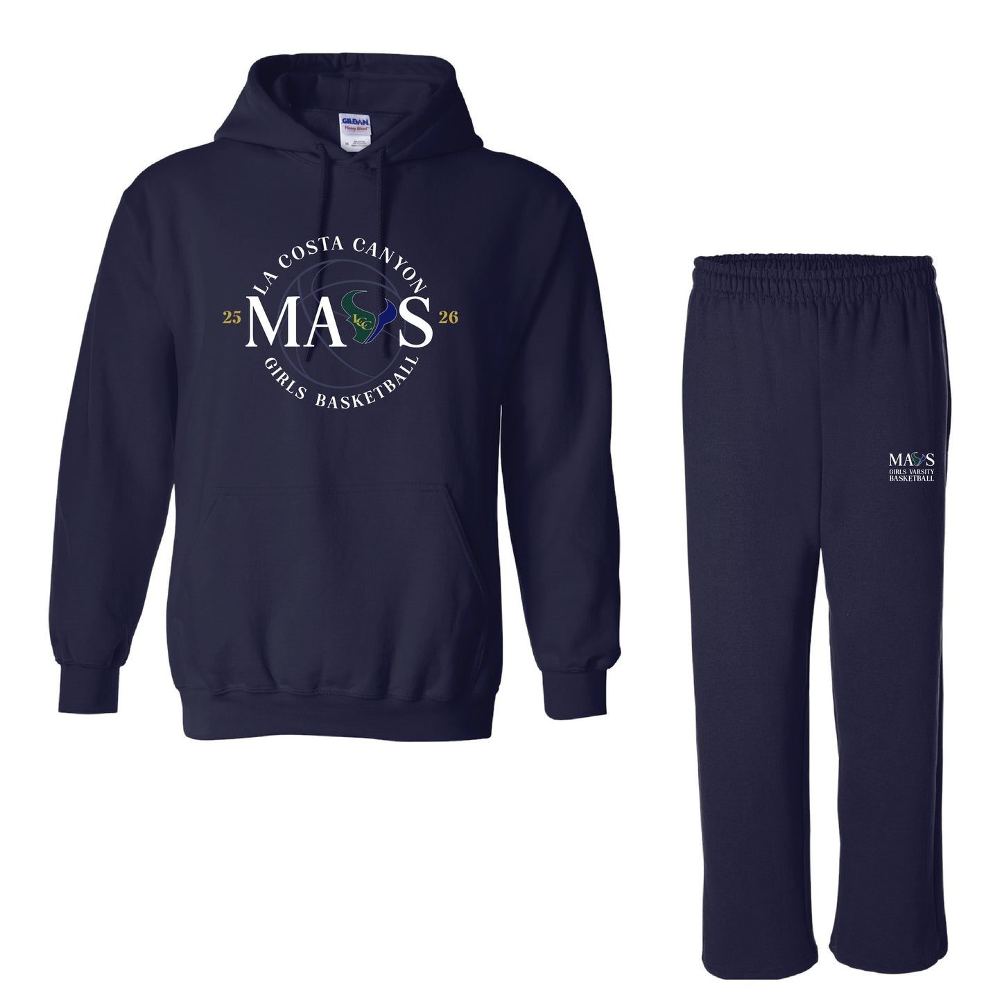 LCC Girls JV Basketball Sweatsuit Set