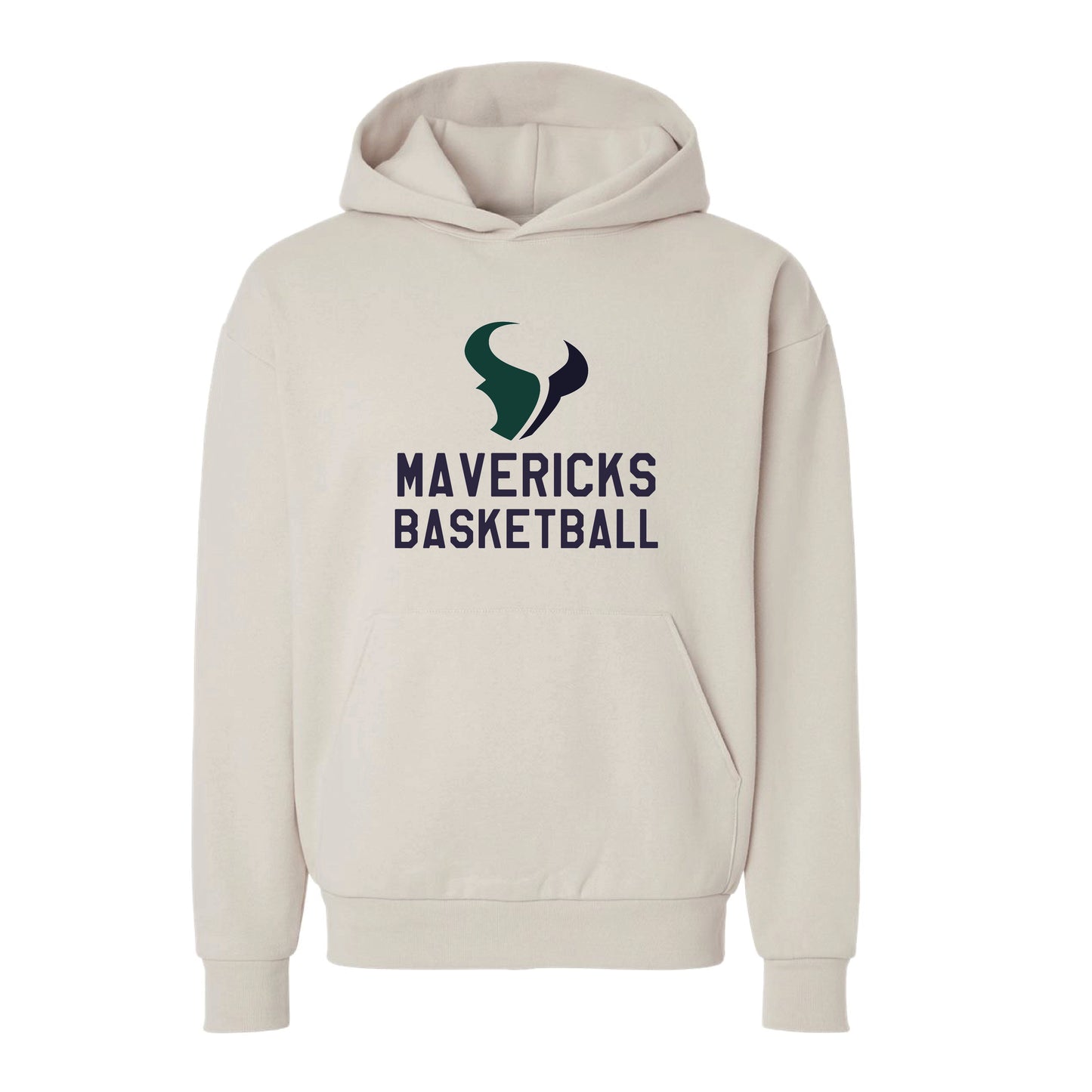 LCC Girls Basketball Heavyweight Maverick's Basketball Hoodie (Cream)