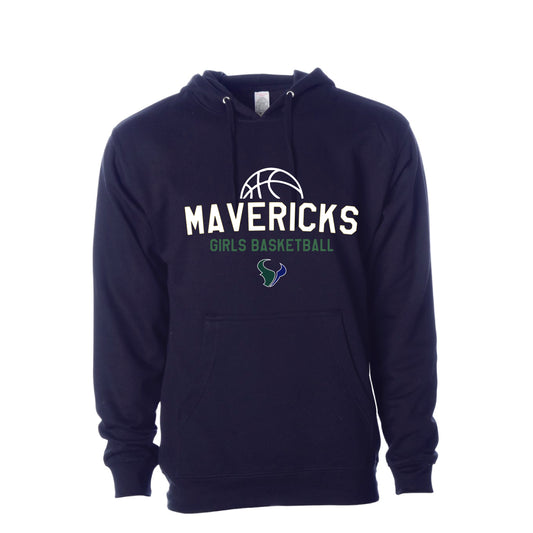 LCC  Maverick's Girls Basketball Hoodie (Navy)