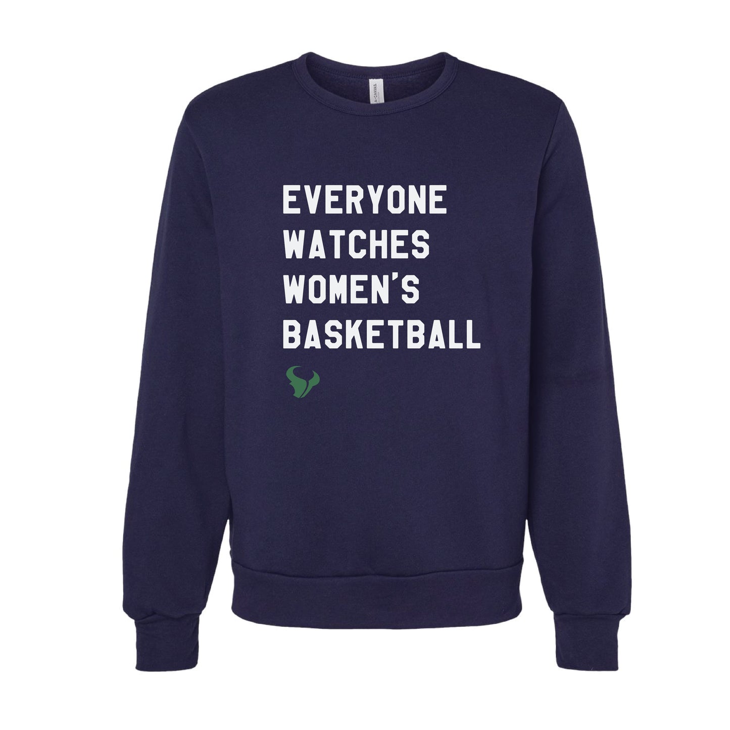 LCC Girls Basketball Everyone Watches Womens Basketball Crewneck (Navy)