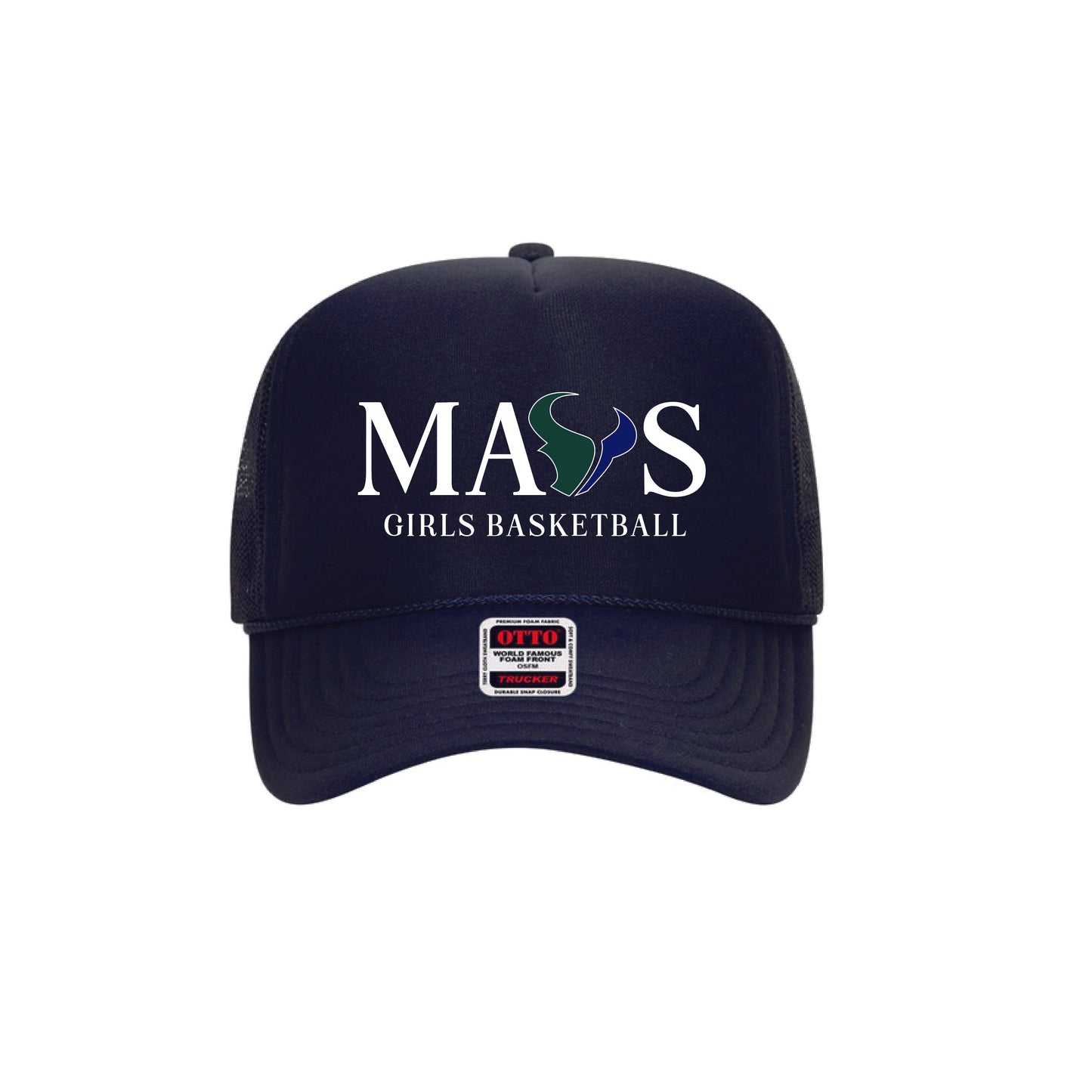 LCC Girls Basketball MAVS Trucker Hat (Navy)