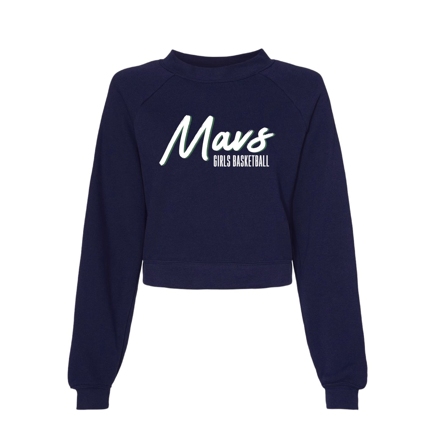 LCC Girls Basketball MAVS Cropped Crewneck