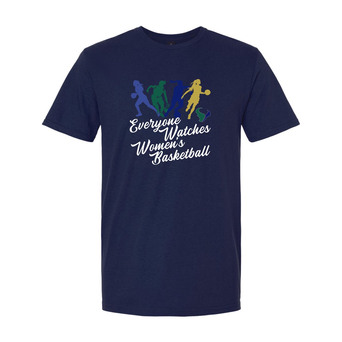 LCC Girls Basketball Everyone Watches Womens Basketball Unisex Tee (Navy)