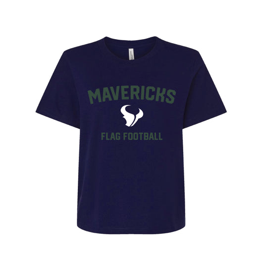 LCC Flag 2025 Ladies Mavericks Boxy Tee- Navy