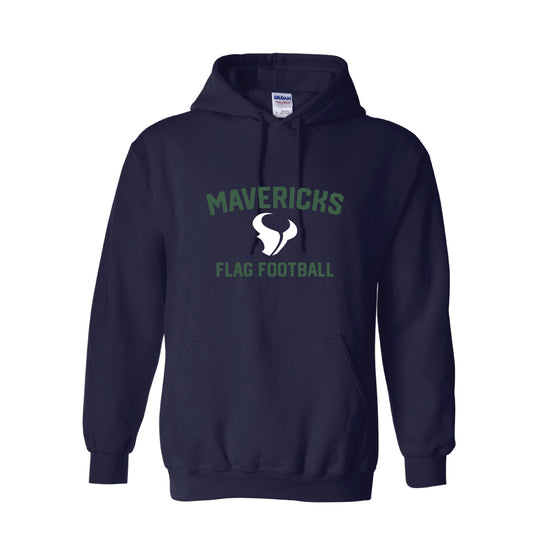 LCC Flag 2025 Mavericks Flag Football Hoodie - Navy