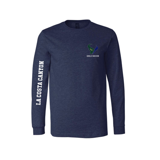 LCC Girls Soccer (11235) Long Sleeve MAVS Steer (Navy)