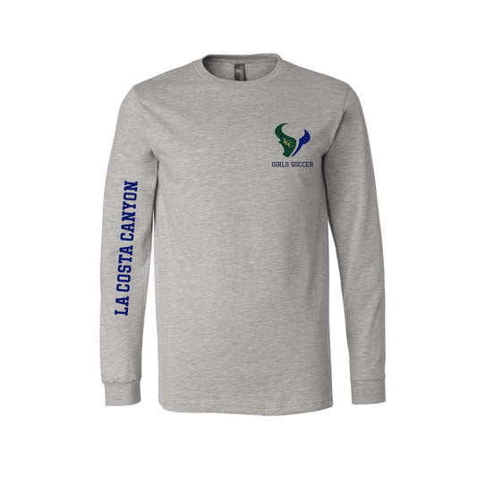 LCC Girls Soccer (11236) Long Sleeve MAVS Steer (Sport Grey)
