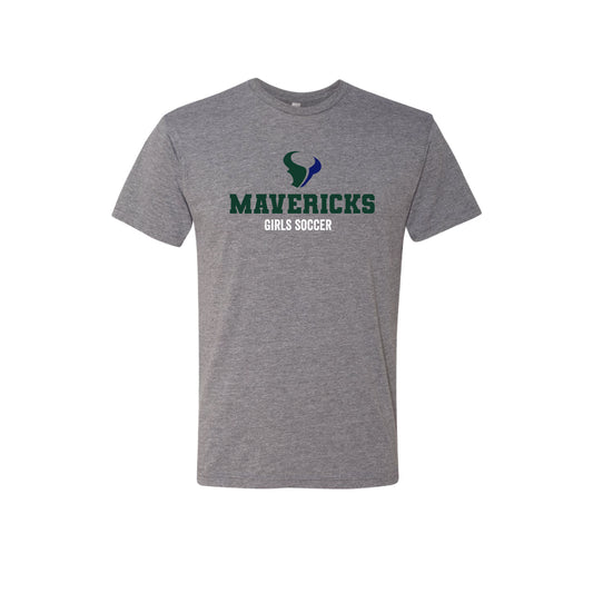 LCC Girls Soccer (11232) Unisex Mavericks Tee  (Sport Grey)