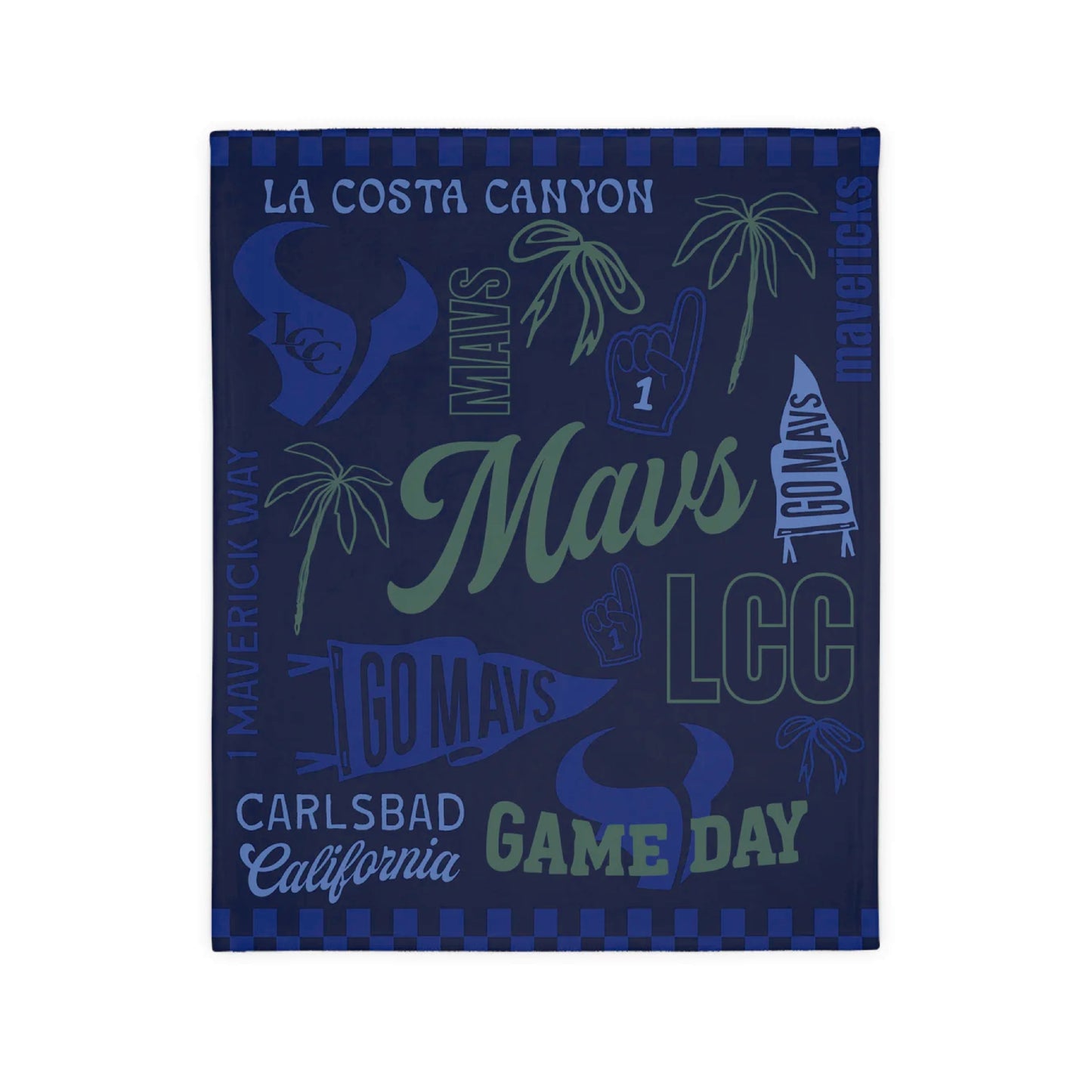 LCC Girls Soccer (11237) Game Day Sherpa Blanket