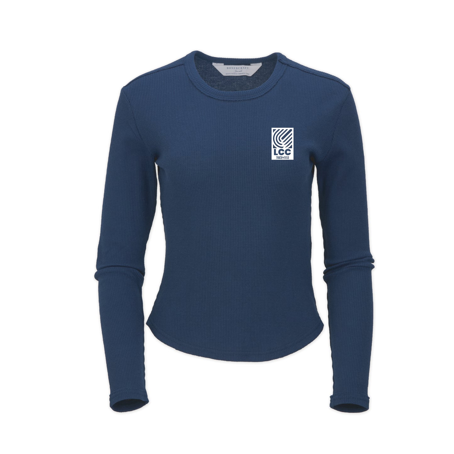 LCC Track and Field Waffle Knit Long Sleeve Tee (Navy)