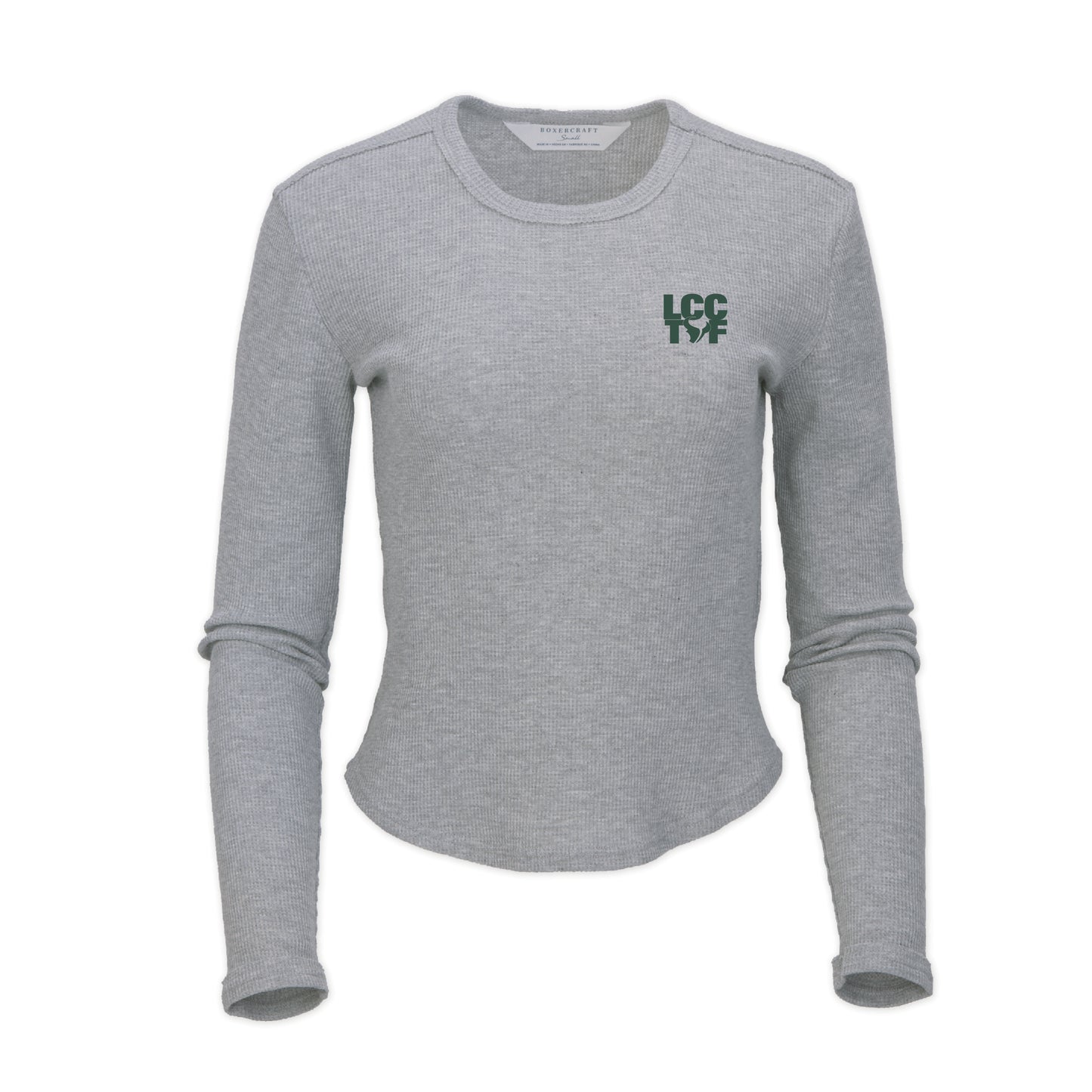 LCC Track and Field Waffle Knit Long Sleeve Tee (Grey)