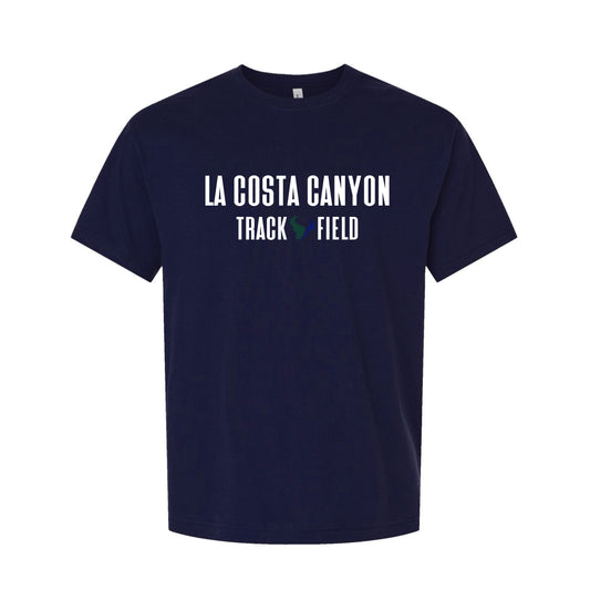 LCC Track and Field  La Costa Canyon Unisex Tee (Navy)