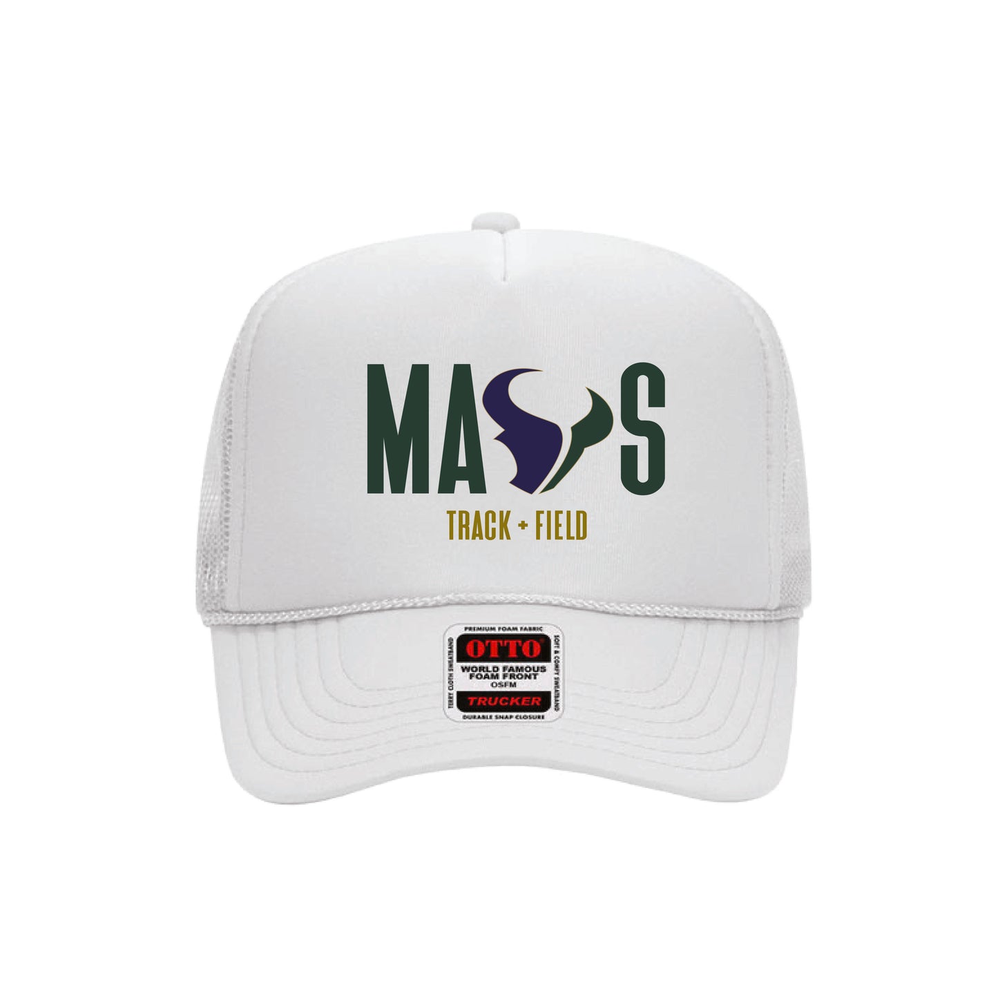 LCC Track and Field White MAVS Trucker