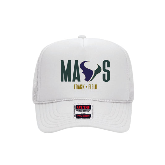LCC Track and Field White MAVS Trucker