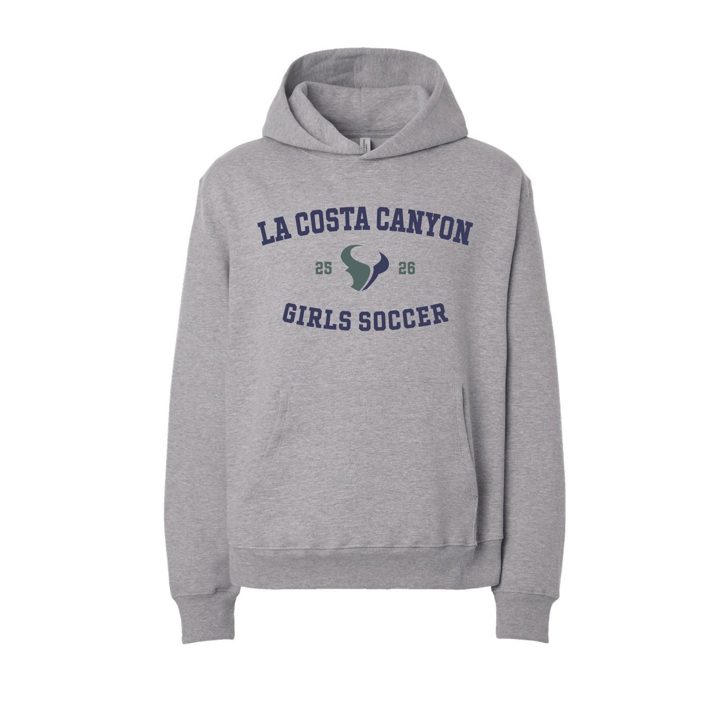 LCC Girls Soccer (112312) Heavyweight Hoodie (Sport Grey)