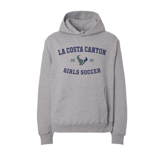 LCC Girls Soccer (112312) Heavyweight Hoodie (Sport Grey)