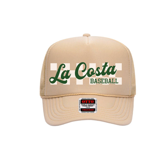 La Costa Baseball LCYO - Tan/Green Checkered