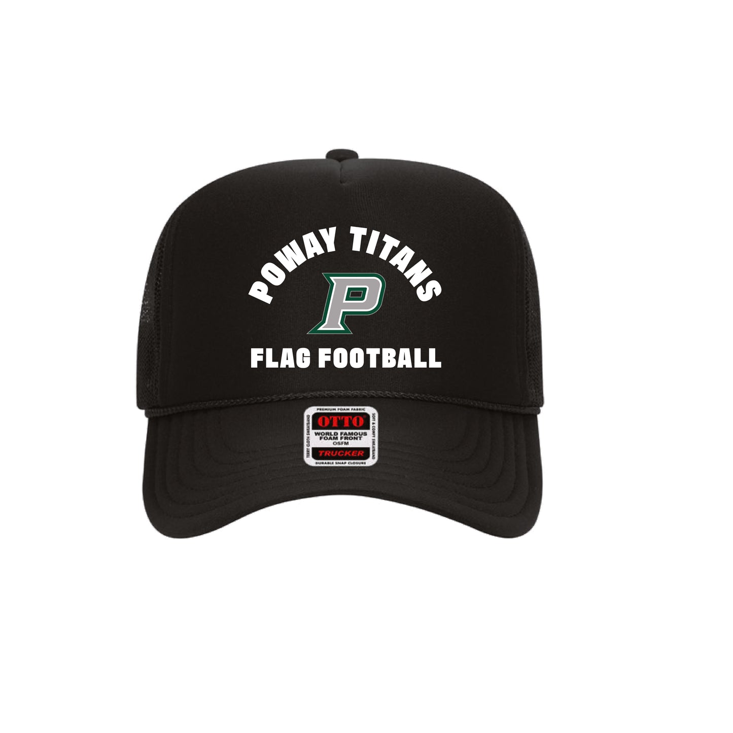 PHS Flag Football - Poway Titans Flag Football Trucker (Black)