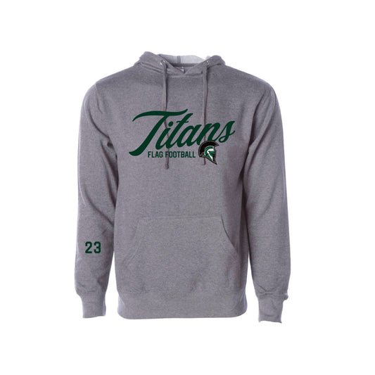 PHS Flag Football - Script Titan Unisex Hoodie (Graphite Heather)