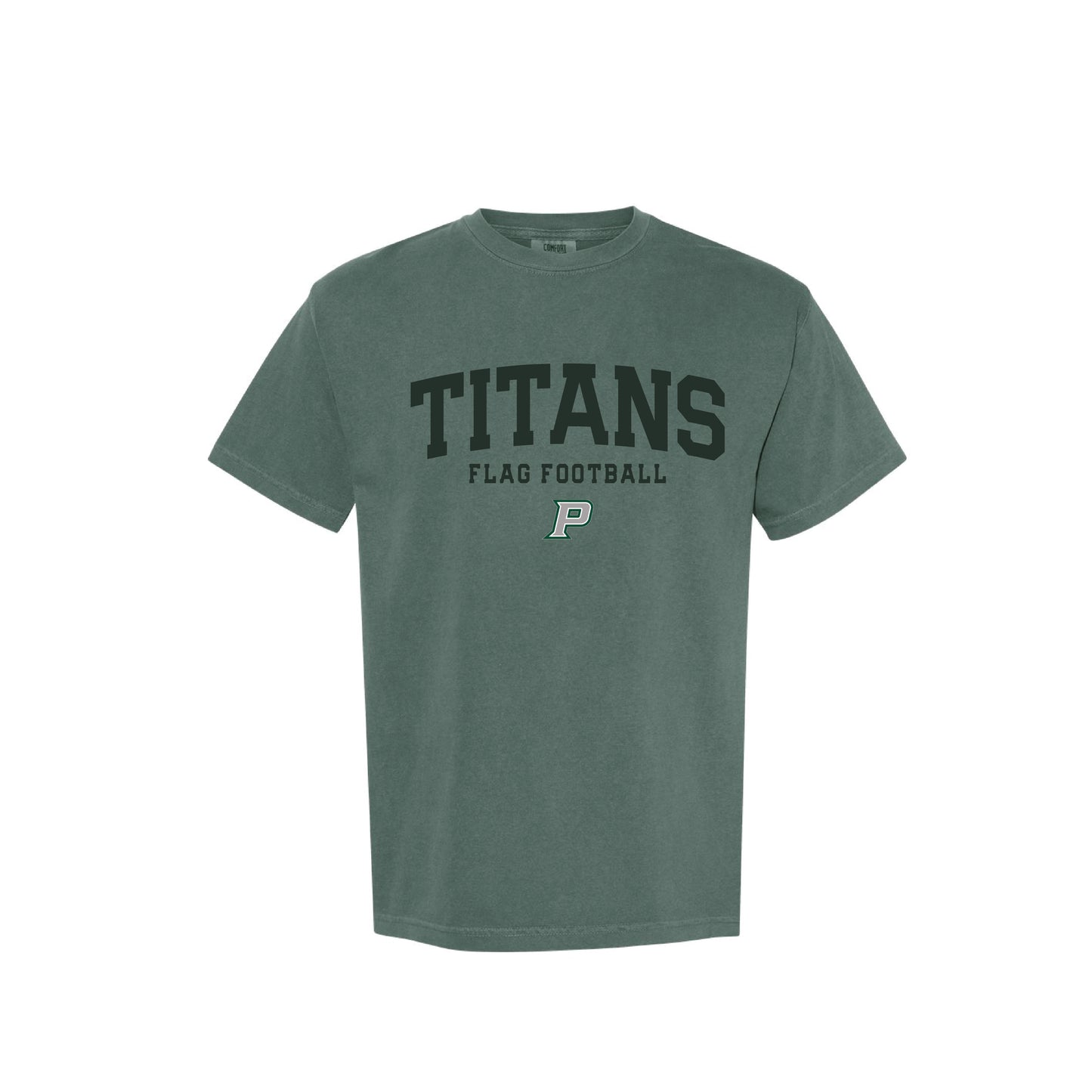PHS Flag Football - P Titans Flag Football Unisex Tee (Washed Pine)