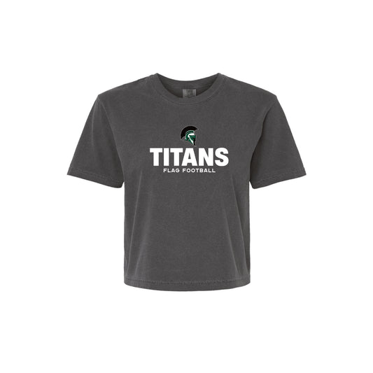 PHS Flag Football - Classic Boxy Tee  (Pepper)