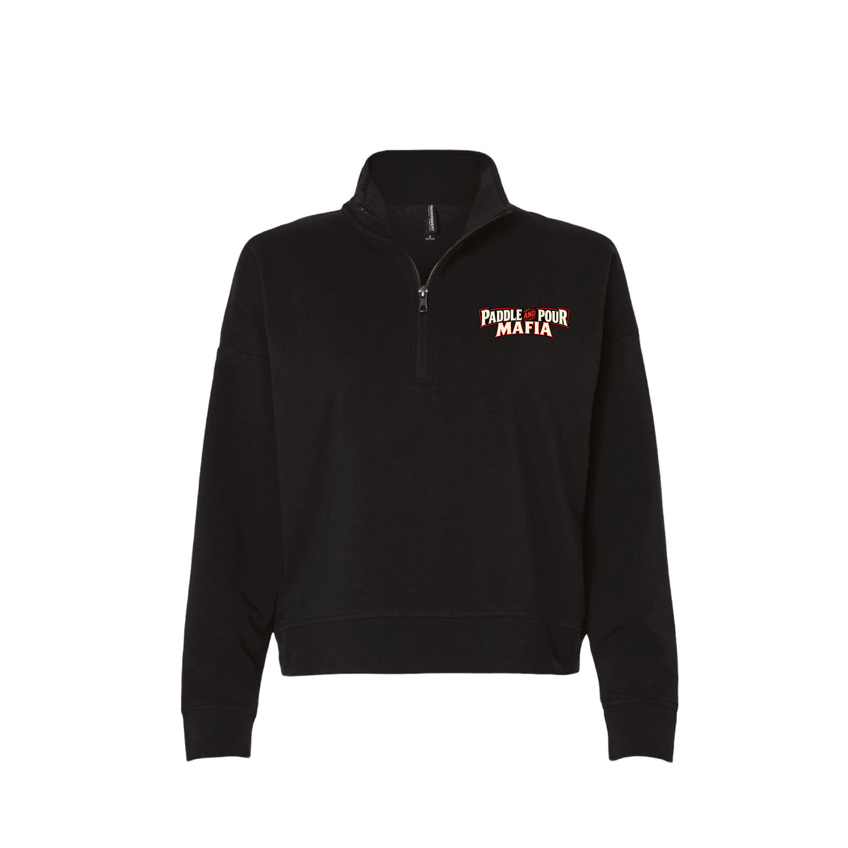 Paddle & Pour Ladies Quarterzip (Black)