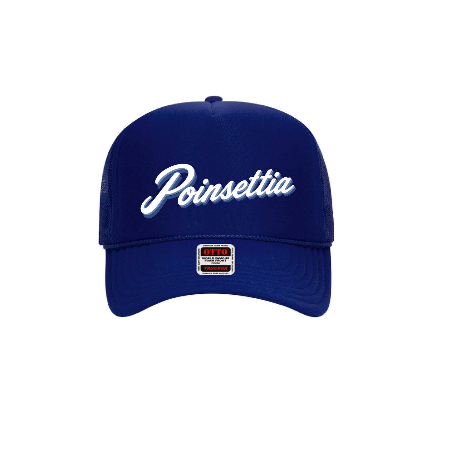Poinsettia Elementary Trucker Hat- Royal