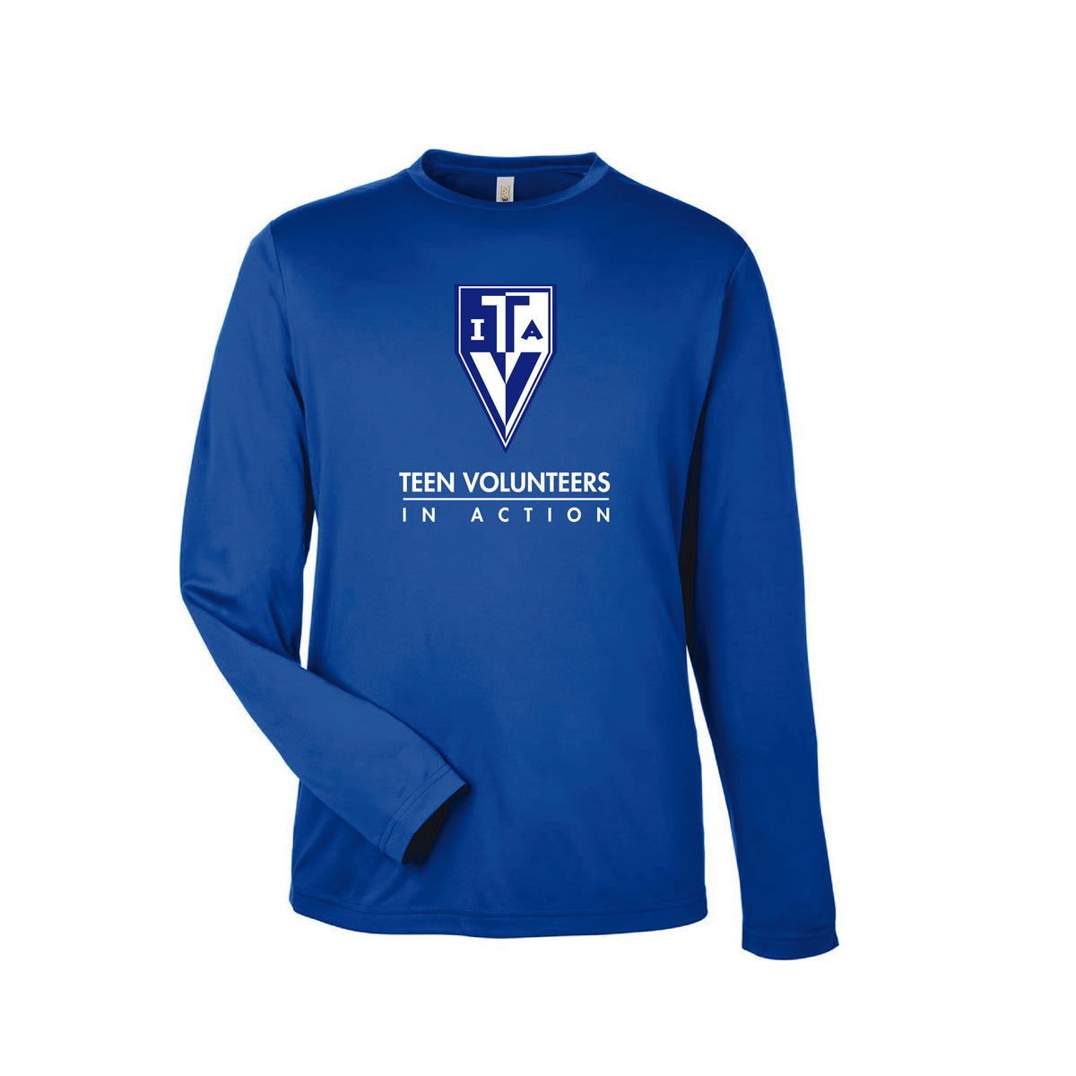 TVIA Unisex Long Sleeve Dry-Fit Performance Tee (Royal)