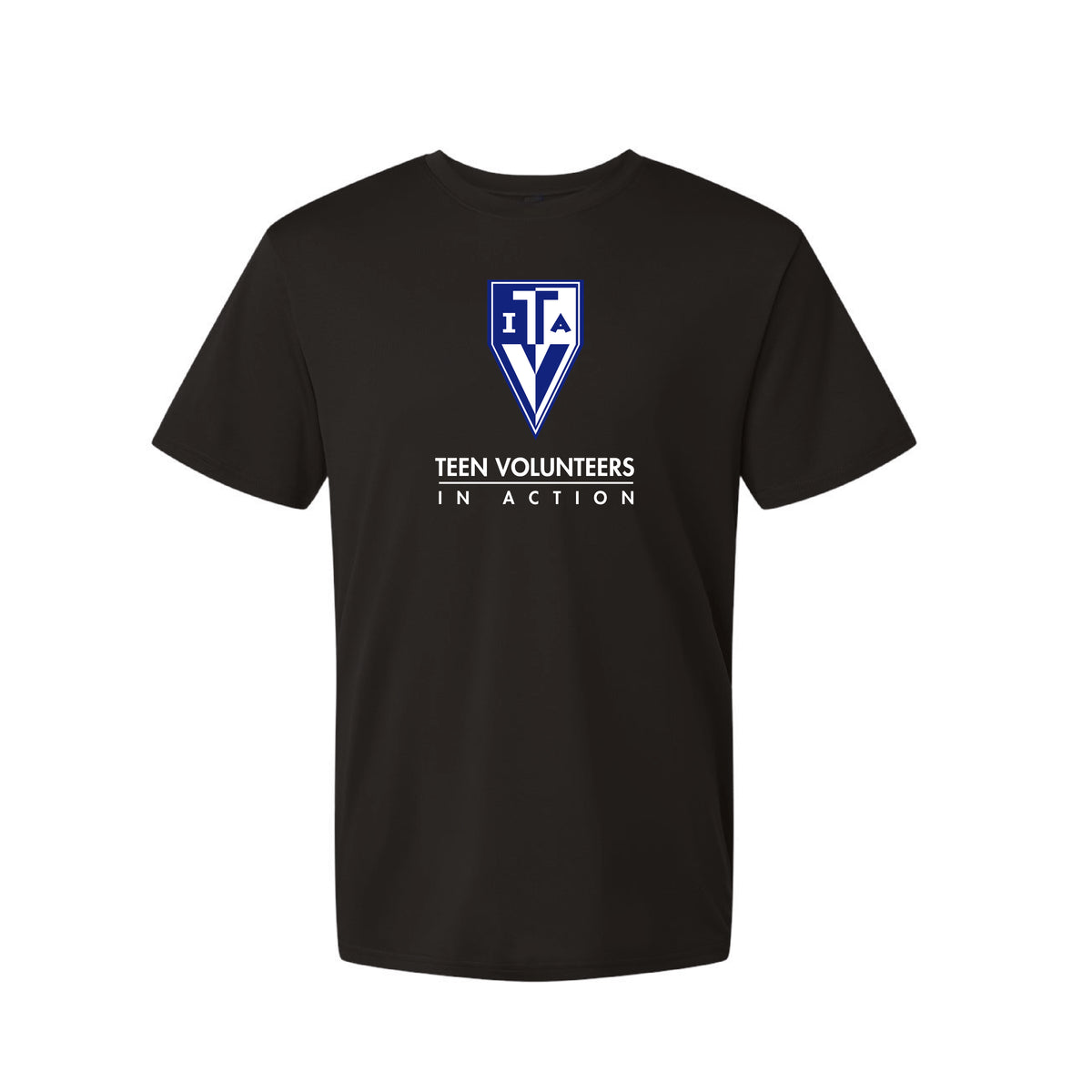 TVIA Unisex Dry-Fit Performance Tee (Black)