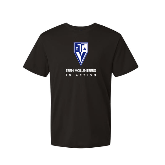 TVIA Unisex Dry-Fit Performance Tee (Black)