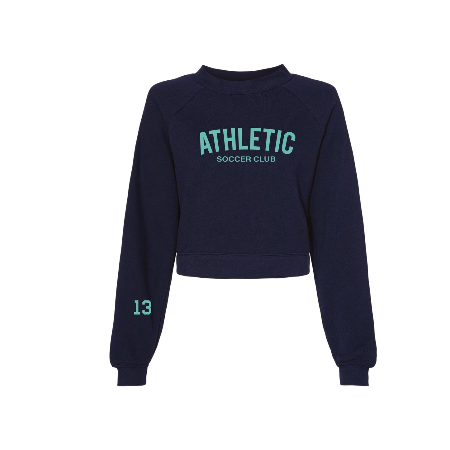 Athletic Soccer Club- Ladies Cropped Crewneck