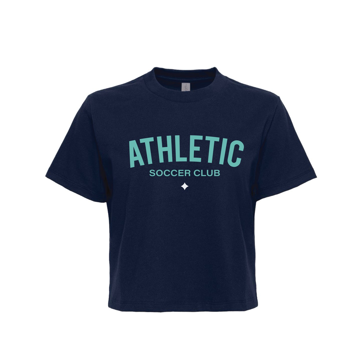 Athletic Soccer Club - Ladies Boxy Tee (Navy)