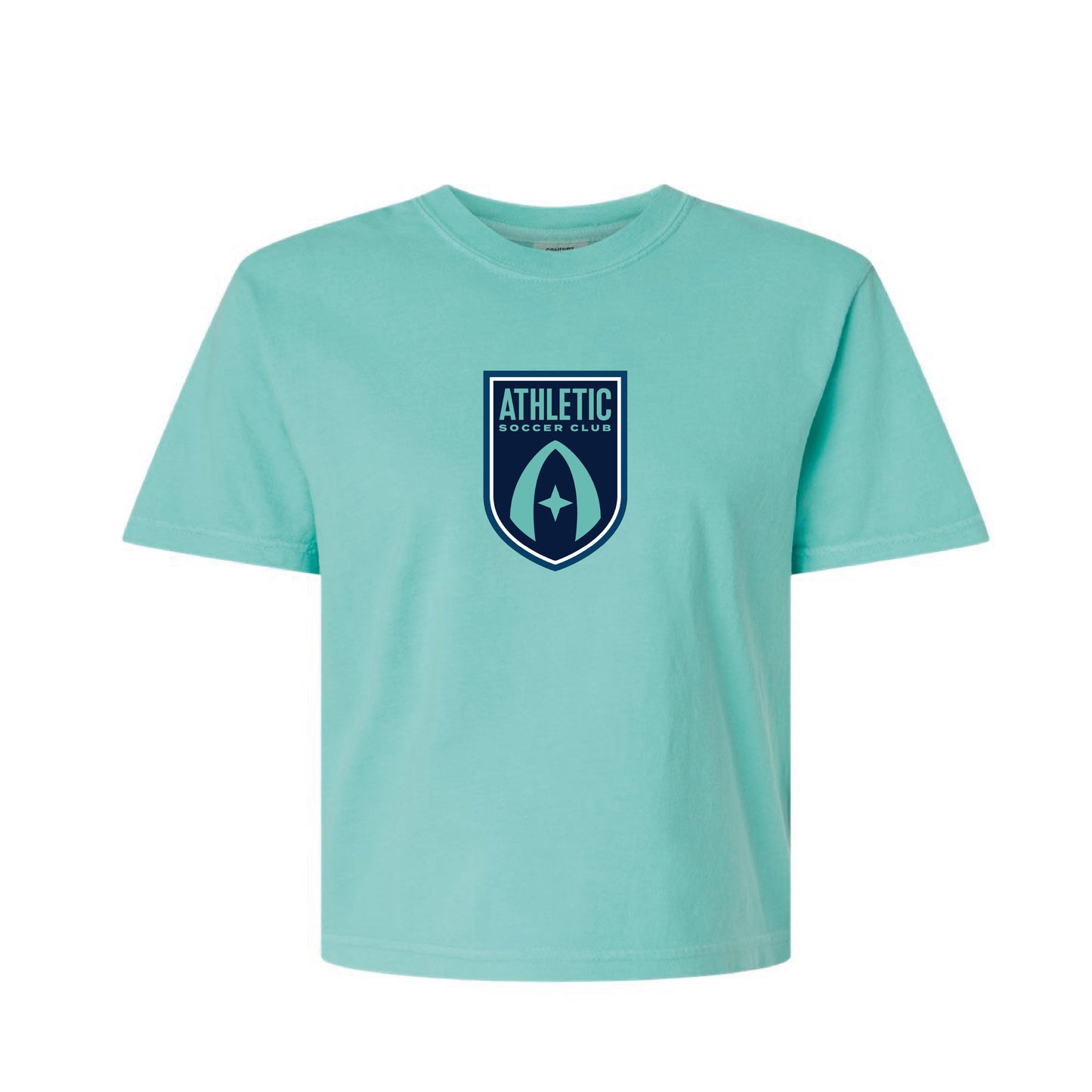 Athletic Soccer Club - Ladies Boxy Tee (Chalky Mint)