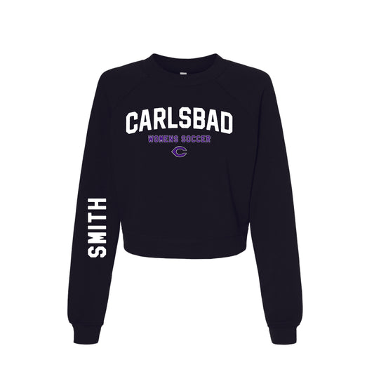 Carlsbad High Soccer (1213022) Cropped Crewneck (Black)
