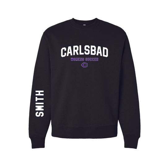 Carlsbad High Soccer (1213009)  Fleece Crenweck Classic (Black)