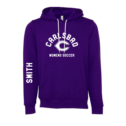Carlsbad High Soccer (1213013) Fleece Hoodie (Purple)