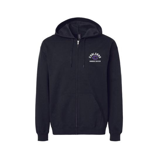 Carlsbad High Soccer (1213014) Zip Hoodie (Black)