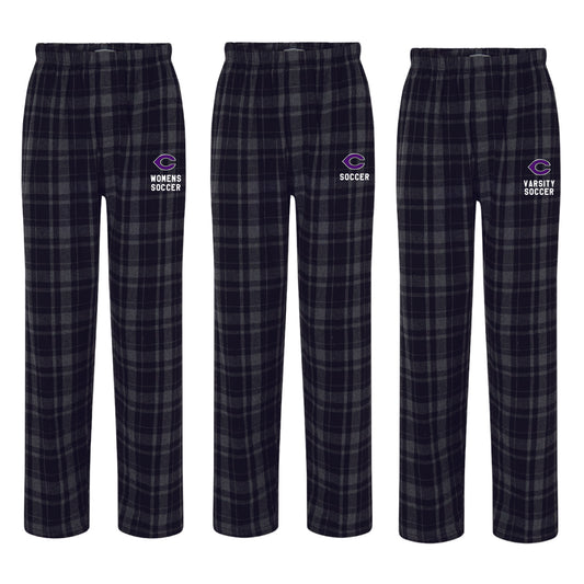 Carlsbad High Soccer (1213011) Flannel PJs. (Black Plaid)