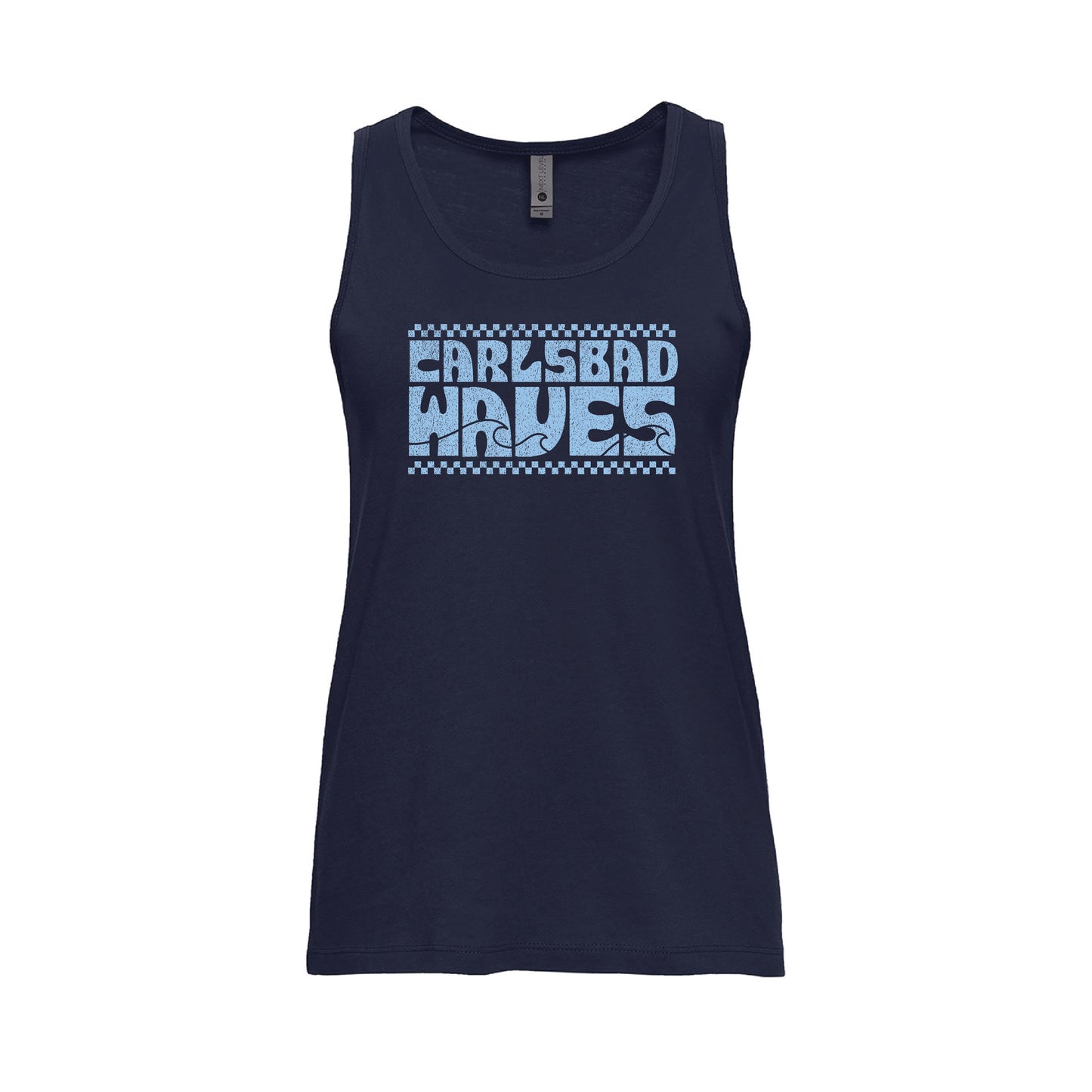 Carlsbad Waves Ladies WAVE CHECK Tank (Navy)