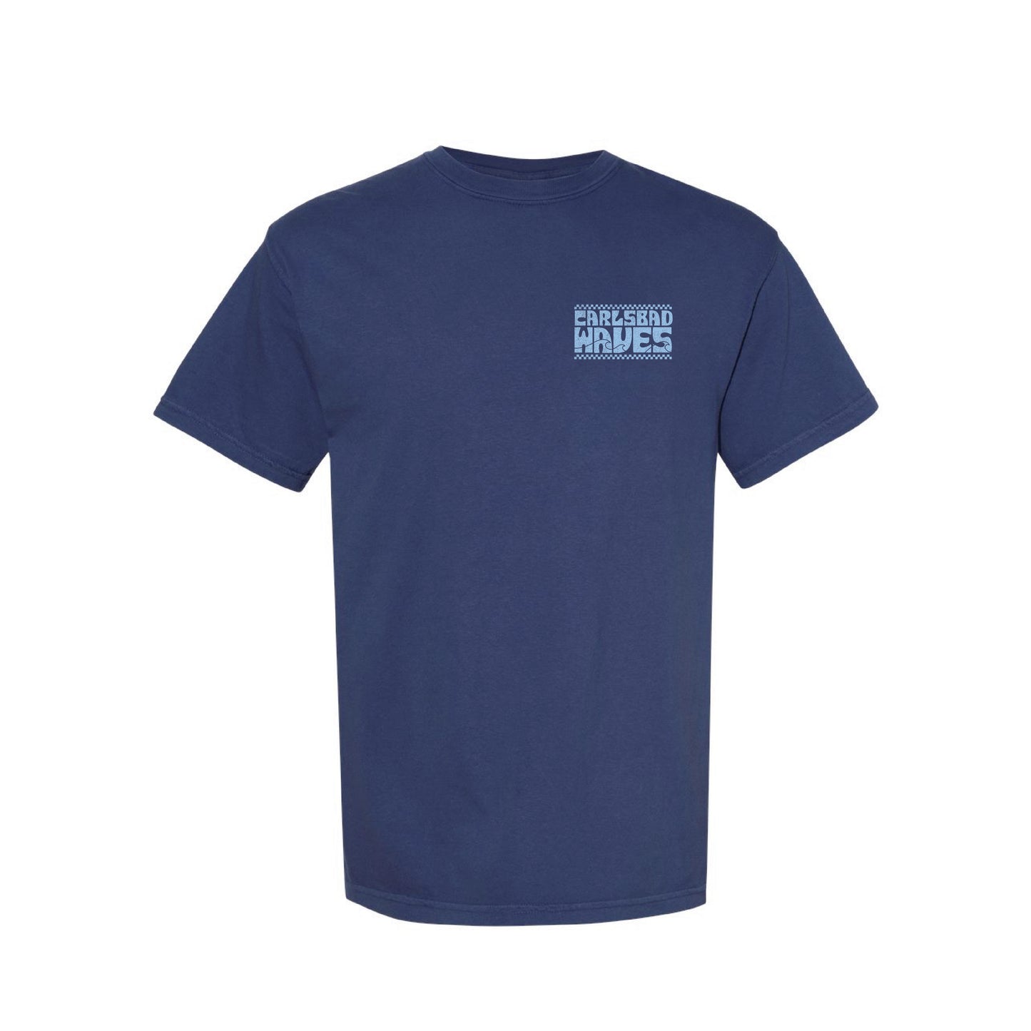 Carlsbad Waves WAVE CHECK Unisex Tee (Washed Navy)
